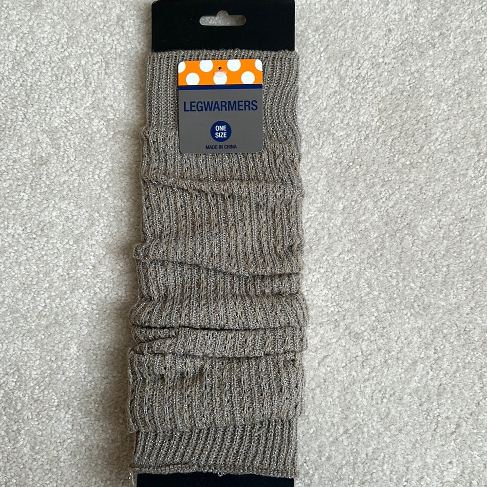 NWT Capelli of New York legwarmers with sparkle OS